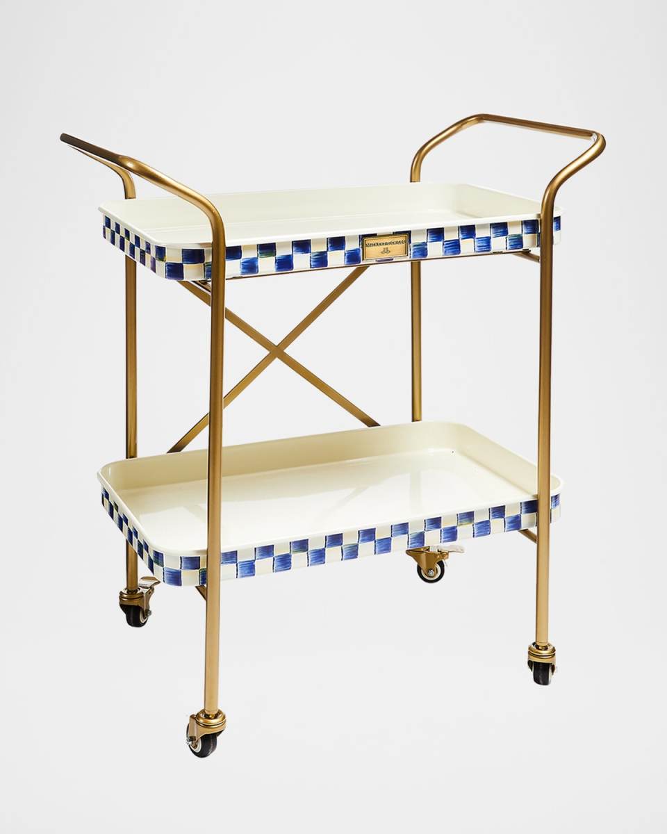 Royal Check 2-Tier Kitchen Cart